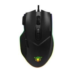 JEDEL GM800 Wired RGB Gaming Mouse with 8 Customised Buttons, Adjustable DPI Up To 7200, RGB Lighting, Ergonomic Grip, Braided Cable, Plug-And-Play USB Connection, High-Precision Optical Tracking