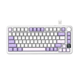 ATTACK SHARK X85Pro 75% Tri-Mode Gasket Mechanical Keyboard Blueberry Switch Linear - Lavender