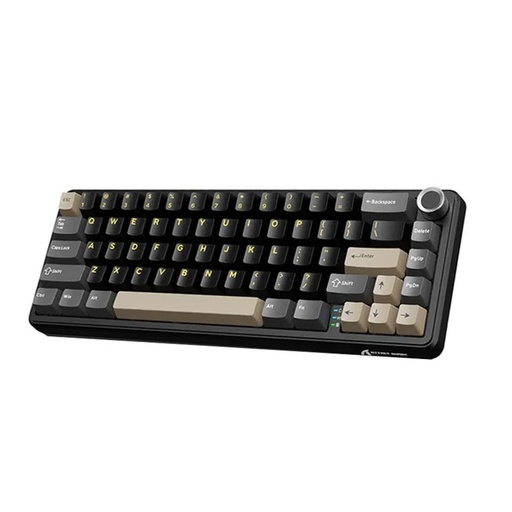 ATTACK SHARK X66 60% Wireless Mechanical Gaming Keyboard Gasket Hot Swappable Custom Keyboard, PBT Keycaps - Star Black Strawberry Switch