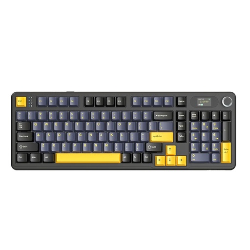 ATTACK SHARK X98PRO Tri-Mode (USB-C/2.4G Wireless/Bluetooth) 99% Wireless Mechanical Gaming Keyboard with 1.5" LED Matrix Screen & Knob