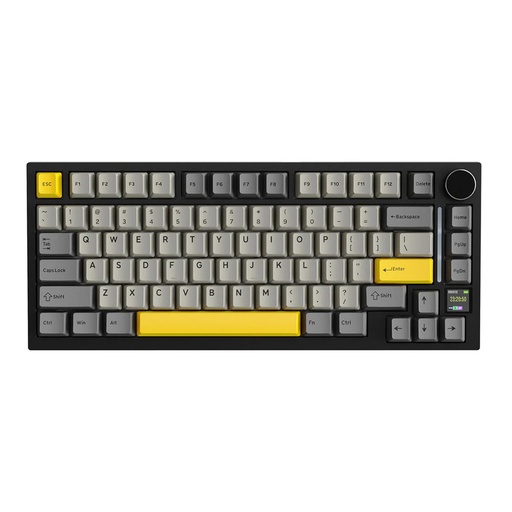 ATTACK SHARK X820Ultra 80 Keys RGB Tri-Mode Mechanical Keyboard PBT KeyCap, Hot Swappable Design, Starry Black Shark Switch
