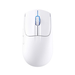 Attack Shark X5 RGB Wired+2.4Gz & BT Connection, Light Weight Design, Ergonomic Design 4000DPI Adustment - White