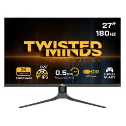 Twisted Minds Blaze Series Flat 27" QHD - 180HZ 0.5MS Fast IPS HDMI 2.1 Gaming Monitor