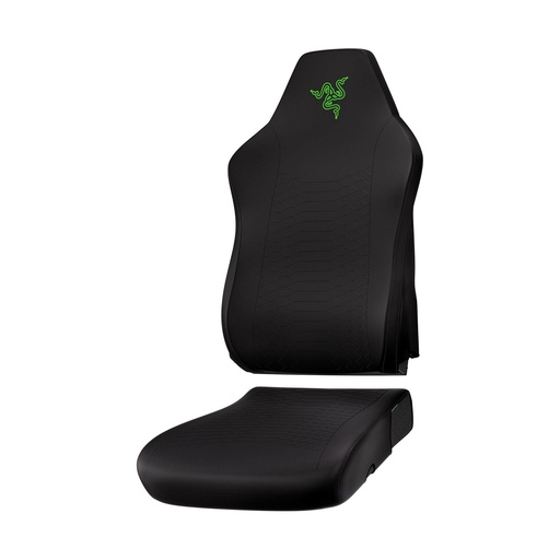 Razer Gaming Chair Covers Made for Razer Iskur V2 X, Extremely Durable, Fully Washable, Soft Velvet Fabric, 3 Minute Setup, Protection Against Dirt, Grizz, Spills & Scratches, Black | RC81-04430100-R3M1