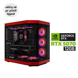 AMD RYZEN 7-9700X Processor, Sapphire Nitro+ AMD B850A WIFI7 DDR5 , 32GB RAM DDR5, 1TB SSD NVMe GEN-4, Asus Prime T1 GeForce RTX 5070 12GB, 850 WATT GOLD PSU, Thermaltake L360 Liquid Cooler, HYTE Y70 Mid Tower Case, 6x RGB Fans, Windows 11 Pro (License)