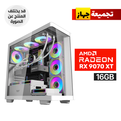 Gaming PC Ultra 5-250K Processor, ASUS Z890 AYW GAMING WIFI W, 32GB D5 RAM White, 1TB SSD GEN-4 NVMe, Sapphire PURE AMD Radeon RX 9070 XT 16GB, 850 WATT GOLD PSU, L360 Liquid Cooler White, Aigo DarkFlash DS900W ATX Case, 7x ARGB Fans, Win 11 Pro (License)