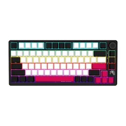 Lorgar Pro KBP7075W RGB 75% Wireless Mechanical Gaming Keyboard Toxic Purple Linear Switch EN Layout - Black