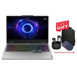 Lenovo Loq 15IRX10 Gaming Laptop, Intel Core i7-13650HX, 32GB RAM, 1TB SSD, NVIDIA GeForce RTX 5070 8GB, 15.6" FHD IPS 144Hz Display, Backlit Keyboard, Windows 11 Home, Luna Grey, (Free Gift Lenovo Earbuds + Mouse + Bag)