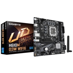 Gigabyte Intel H610M D3W WIFI6 DDR5 Micro-ATX Motherboard