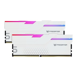Acer Predator Hermes RGB 64GB (2x32GB) DDR5 6000MHz CL32 Desktop Memory Kit - White