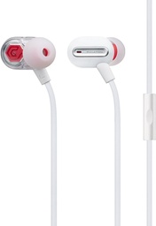 Phiaton MS 300 BA White Balanced Armature Headphones with Mic – Sound-Isolating Earphones with Rich Audio Quality, Dual-Driver, Headphone Mic, and Inline Remote