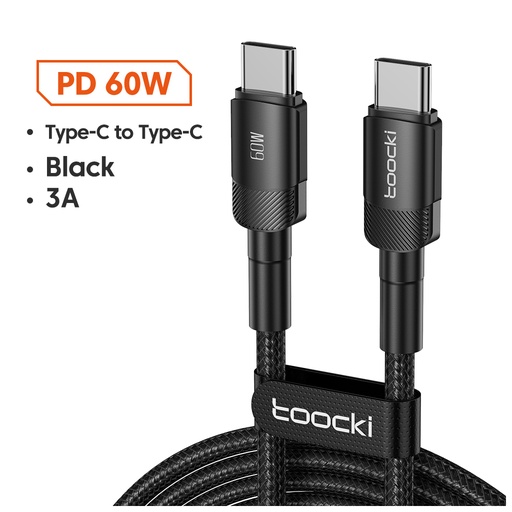 Toocki Fast Charging Type C to Type C Cable 3A - 60 W 