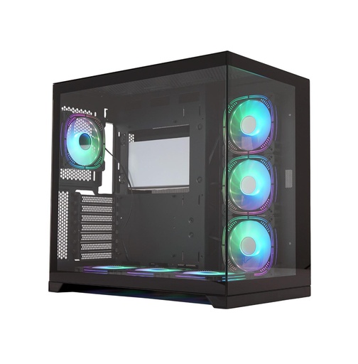 PC Gaming Case G-PRO - Black 7 Fans RGB Tempered Glass Made Tower 