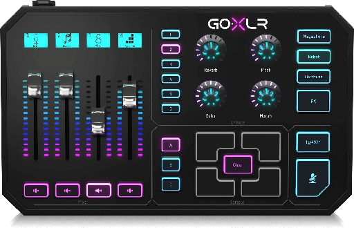 TC-Helicon GoXLR Revolutionary Online Broadcaster Platform with 4-Channel Mixer, Motorized Faders, Sound Board and Vocal Effects, Officially Supported on Windows 