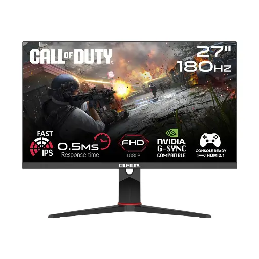 Call Of Duty COD27FHD180IPS 27" FHD, 180Hz, MPRT 0.5ms, HDMI 2.1, Fast IPS, HDR Ready Gaming Monitor 
