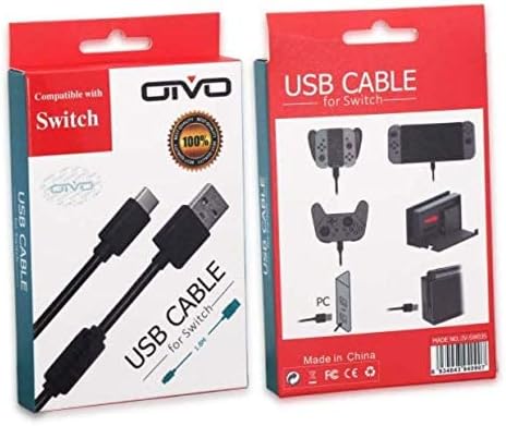 IV-SW035 1.8m USB Type-C Charging Cable For Nintend Switch Date Cable For N-Switch Charging Cable 