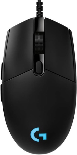 Logitech G PRO Hero Wired Gaming Mouse, 12000 DPI, RGB Lightning, Ultra Lightweight, 6 Programmable Buttons, On-Board Memory, Compatible with PC/Mac - Black 