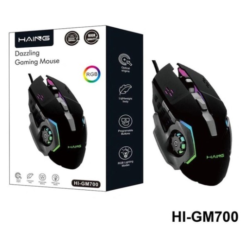 [HHUWN] HAING HI-GM700 USB Wired Gaming Mouse 