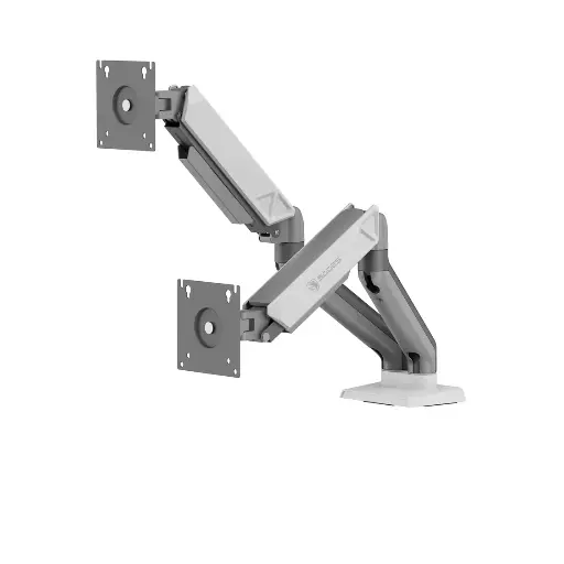 [SVS1N] Sades Viper SA-MS01 Dual Monitor Mount Arm (Max size 32"/9KG Per ARM) - White 