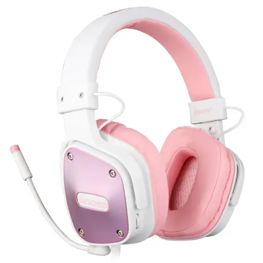SADES Dpower Console Gaming Headset "Pink/White" 