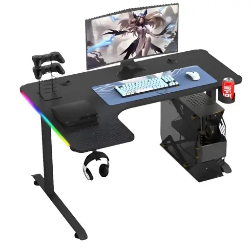 Gamer King L Corner RGB Gaming Desk with Remote Control 