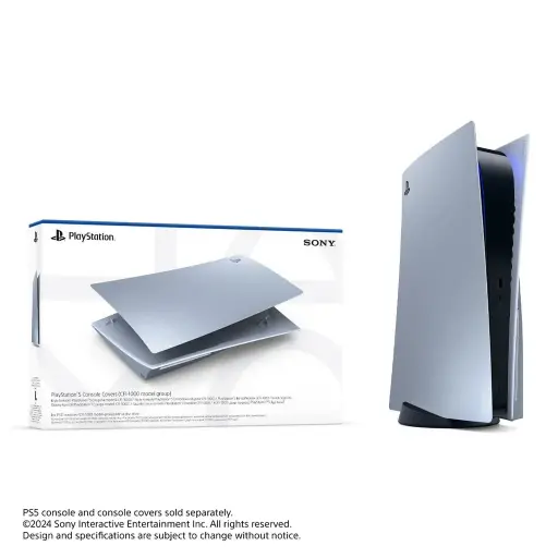 PS5 Console Cover for Disk Edition - Sterling Silver 