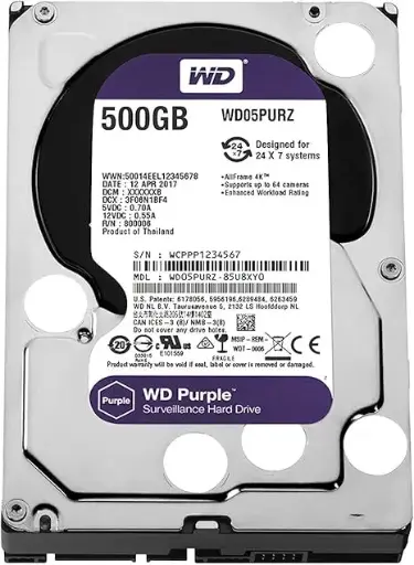 Western Digital WD Purple 500 GB Surveillance Hard Drive 