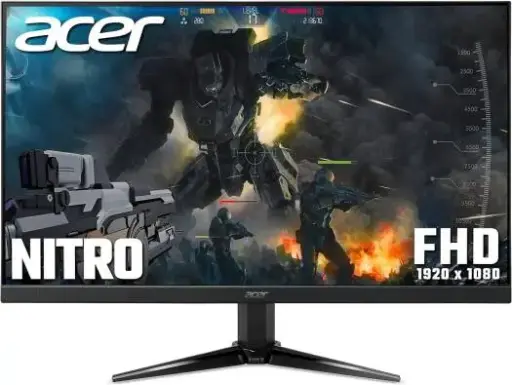 Acer Nitro 23.8 Inch Gaming Monitor 75 Hz Full Hd With 1 Ms Amd Free Sync Recommended For Work & Play, Black,  (Qg241Y) 
