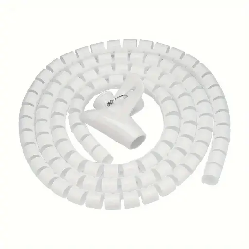 Cable Management Sleeve in White