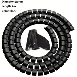 Cable Management Sleeve in Black