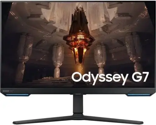 SAMSUNG Odyssey G7 32" 4K UHD 144Hz IPS Gaming Monitor, 1ms(GTG) Response Time, G-Sync Compatible, 1 Bn Colors, HDR10+ Gaming, Wi-Fi Bluetooth, USB Hub 3.0, Black | LS32BG702EMXUE 