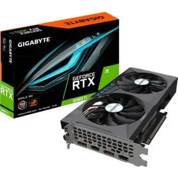 Gigabyte Eagle GeForce RTX 3060 Ti 8GB GDDR6 Graphics Card, 256Bit,1665 MHz, PCI Express 4.0, ATX, 2 x HDMI, 2 x DisplayPort | GV-N306TEAGLE-8GD 