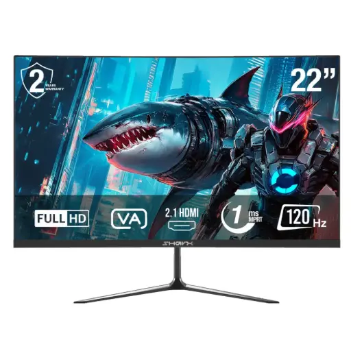 Sharx 22″ JAWS 22F120V 120Hz 1ms HDMI 2.1 VA FHD Speaker Gaming Monitor 