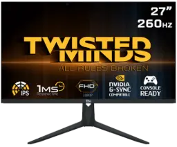 Twisted Minds 27" FHD 260HZ, IPS, 1MS, HDMI 2.1 Gaming Monitor TM27PG