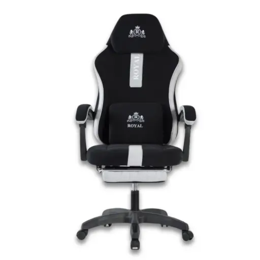 Royal Gaming Chair with Footrest – Black 