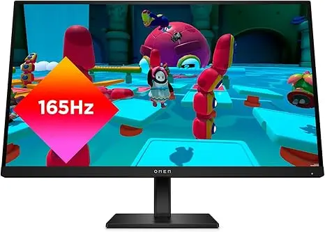 HP OMEN 27q QHD 165Hz Gaming Monitor, QHD Display (2560 x 1440), IPS Panel, 99% sRGB, 95% DCI-P3, 16:9, AMD FreeSync Premium Technology, 27q (2023),Black 