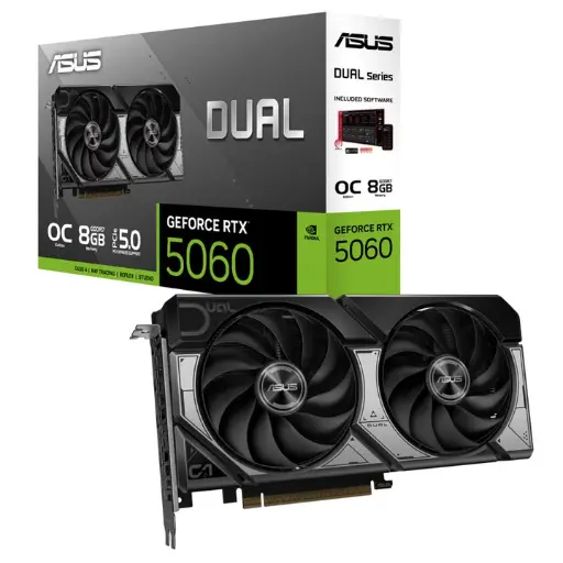 Asus Dual GeForce RTX 5060 8 GB GDDR7 OC Edition Gaming Graphics Card 
