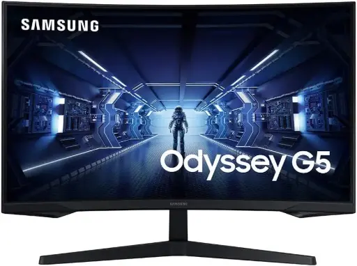 SAMSUNG (S32CG552EM)32` ODYSSEY G5 G55C CURVED GAMING MONITOR 2K QHD -VA-165HZ -1MS 