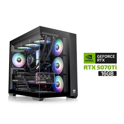 Gaming PC AMD Ryzen 7-7800X 3D Processor, ASUS Prime X870-P WiFi Motherboard, 32GB RAM DDR5 (6000), 2TB SSD NVME (6000), RTX 5070Ti 16GB VGA, 1000 WATT PSU GOLD, Thermaltake L360 Liquid Cooler, Thermaltake View 380TG Mid Tower with 4 ARGB Fans,Win 11 Pro