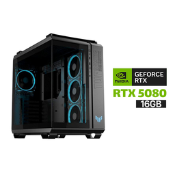 Gaming PC RYZEN 7-9800X3D, Asus X870 Max Gaming Wi-Fi 7, 32GB D5 RAM (6000),2TB SSD NVMe GEN-4 (7250), RTX 5080 16GB VGA, ASUS PRIME L360 Liquid Cooler, 1000 WATT GOLD PSU, Asus TUF Gaming GT502 Horizon Case,ASUS TUF 3x Fans, Win 11 Pro License