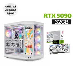 Gaming PC RYZEN 9-9950X3D, Rog Strix X870-A Wi-Fi 7, Kingston RGB 64GB DDR5, SAMSUNG 9100 GEN-5 2TB NVMe, Asus ASTRAL RTX 5090 32GB White, ROG Thor 1200W Platinum III, ROG Ryuo IV SLC 360 ARGB White Edition, HYTE Y70 Touch Infinite 7x Fans, Win 11 Pro