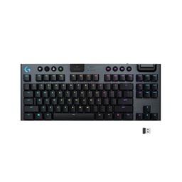 Logitech G915 TKL LIGHTSPEED LIGHTSYNC RGB Wireless Mechanical Gaming Keyboard GL Tactile Switch - Black