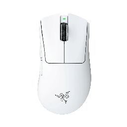 Razer DeathAdder V4 Pro Wireless Gaming Mouse: 56g Lightweight - HyperSpeed Wireless Gen-2 - Optical Scroll Wheel - Optical Switches Gen-4 - Focus Pro 45K Sensor Gen-2 - Up to 150 Hr Battery, White | RZ01-05330200-R3G1