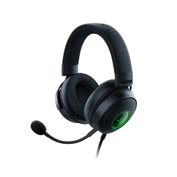 Razer Kraken V3 HyperSense Wired USB Gaming Headset: Haptic Technology, THX Spatial Audio, Detachable HyperClear Cardioid, Passive noise cancellation, For PC, PlayStation, Nintendo Switch - Black