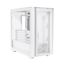 Asus A21 Micro ATX Tempered Glass Side Panel Case Without Fan - White