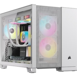 Corsair 2500D Airflow Mid-Tower Dual Chamber PC Case - White