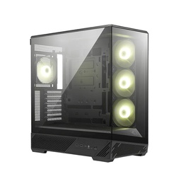 MSI MAG PANO 130R PZ Mid Tower Front Side & Left Side Tempered Glass Panel Case With 4 ARGB Fans - Black