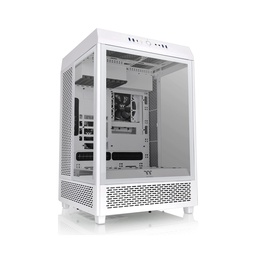 Thermaltake Tower 500 Vertical Mid Tower Fornt & Left Tempered Glass X3 Side Panel Case With 2 ARGB Fans - Snow White